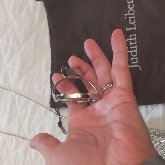 Euc Judith Leiber small sparkle evening clutch bag Vintage - Picture 8 of 15